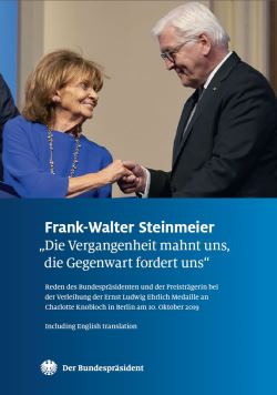Bundespräsident Frank-Walter Steinmeier: "Die Vergangenheit mahnt uns, die Gegenwart fordert uns" (Abb. Titel)